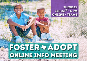 Itasca ONLINE Foster Care & Adoption Info Meeting - September 22, 2026 at 6pm