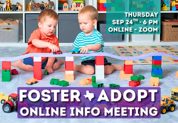 Wichita Falls Foster Care & Adoption Info Meeting - September 24, 2026 at 6pm